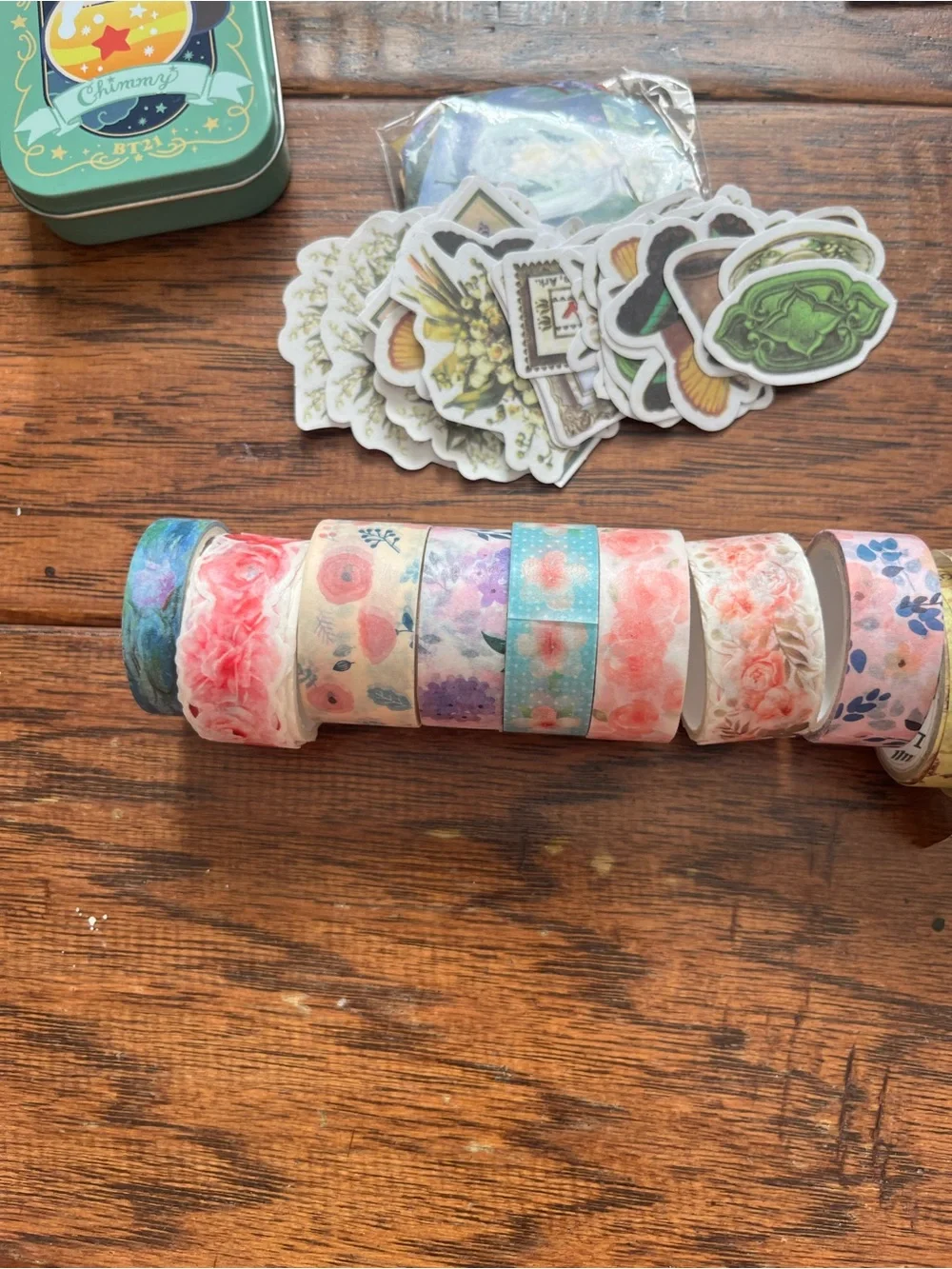 Assorted Decorative Washi Tape & Sticker Bundle